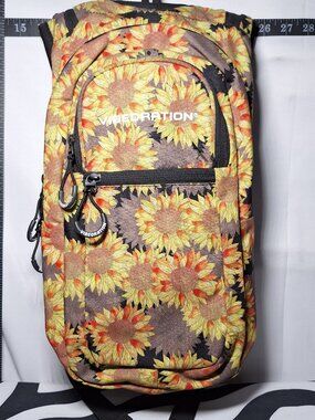 Vibedration Hydration Backpack w/o bladder - Lg Sunflowers - Used